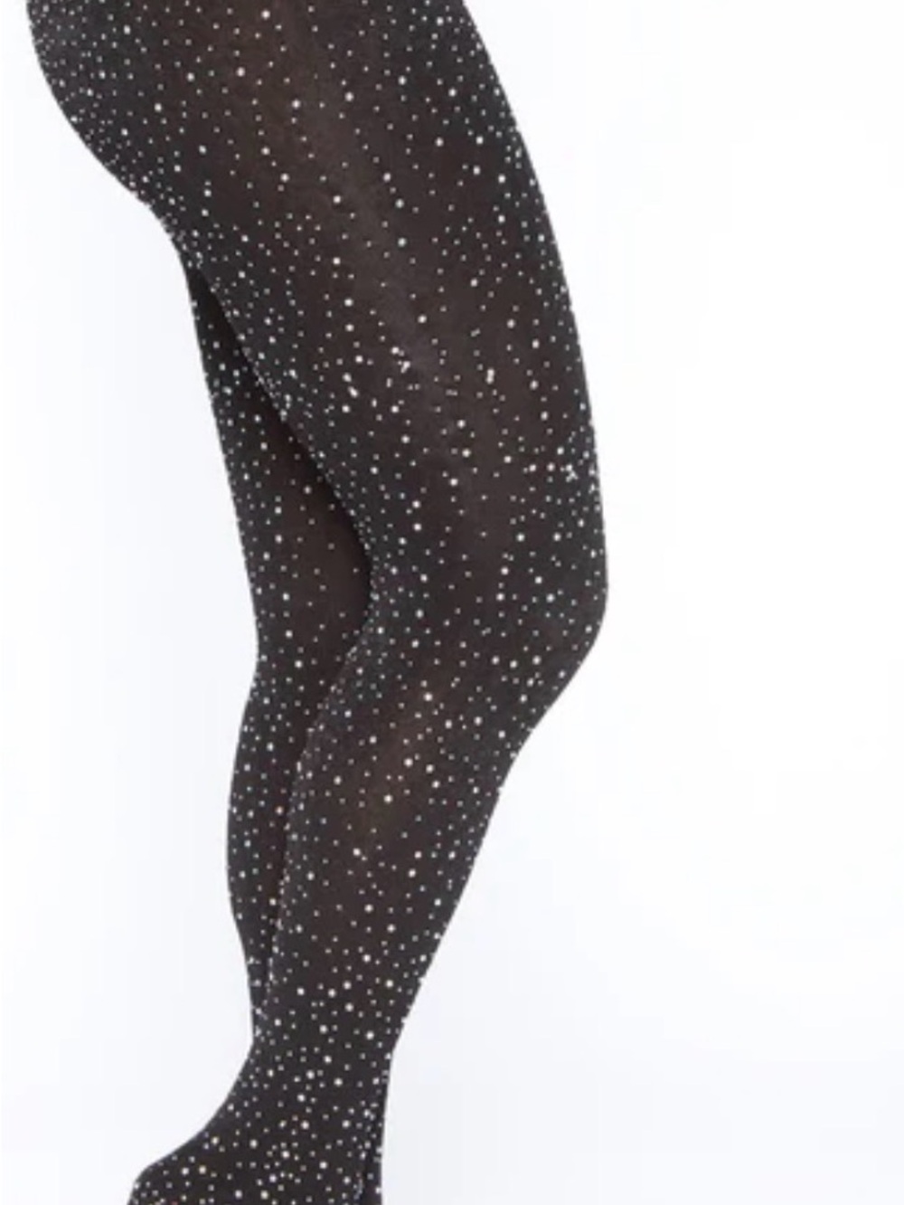 Fashion Nova Black Rhinestone Tights